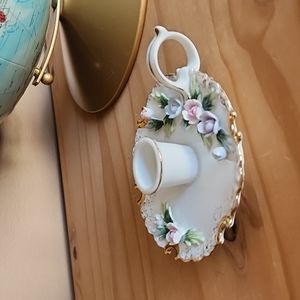 Vintage Lefton handpainted candle holder